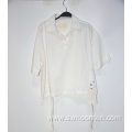 High Qulity Slim Fit Ladies White Top